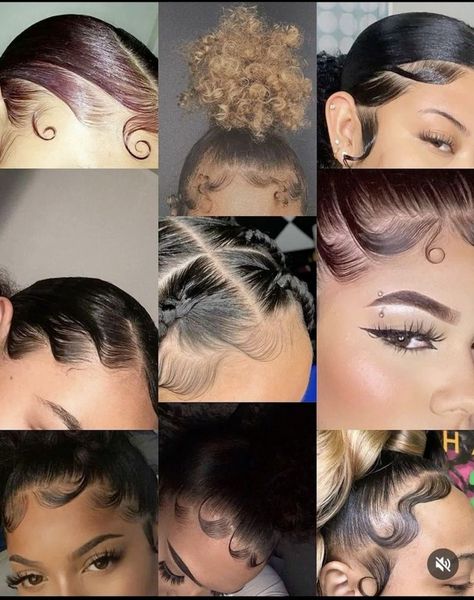 - Check more at https://howcandothis.com/womenstyle/118800/ Hairstyles Edges, Hairstyles With Curled Hair, Curly Edges, Hair Cuts Medium, Quick Curly Hairstyles, Cabello Afro Natural, Natural Hair Bun Styles, Mixed Curly Hair, Sleek Ponytail Hairstyles