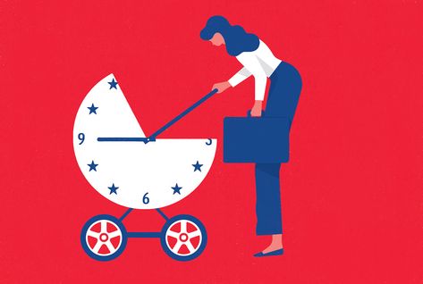 Paternity Leave, Medical Leave, Paid Leave, Social Art, Conceptual Illustration, Remote Workers, Maternity Leave, Other Countries, New Parents