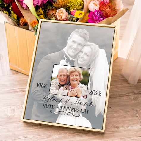 40th Anniversary Gifts For Parents Ruby, 25 Years Anniversary Gifts, 45 Wedding Anniversary Ideas For Parents, 60 Wedding Anniversary Gifts, Anniversary Frame For Parents, 50th Anniversary Gifts For Parents Diy, 40 Year Anniversary Gifts For Parents, Parents 40th Anniversary Ideas, 50 Anniversary Gift Ideas Parents