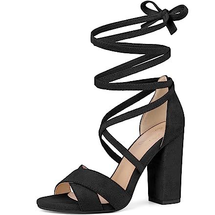 Amazon.com Shopping Cart Hoco Heels, Strappy Chunky Heels, Dust Pink, Nude High Heels, Chunky High Heels, Chunky Heels Sandals, Open Toe Shoes, Lace Up Sandals, Sandals For Women