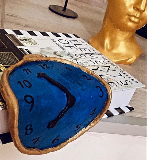 Melting Clock by Salvador Dali🤍 IG: Artsncook Clay Melting Clock, Melting Clock, Art Final, Sculpture Art Clay, Clay Crafts Air Dry, Sketchbook Art Journal, Ceramics Ideas Pottery, Cool Crafts, Art Clay