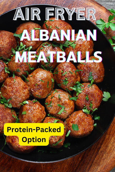 Discover how to make crispy and delicious Air Fryer Albanian Meatballs! This easy recipe creates perfectly seasoned meatballs with a crunchy exterior and tender inside, perfect for a quick snack or dinner. #airfryerrecipes #meatballs #easyrecipes #Albanianmeatballs #dinnerideas Albanian Recipes Dinners, Albanian Food Recipes, Seasoned Meatballs, Albanian Cuisine, Albanian Food, Albanian Recipes, Quick Snack, Air Fryer Healthy, Cooking Guide