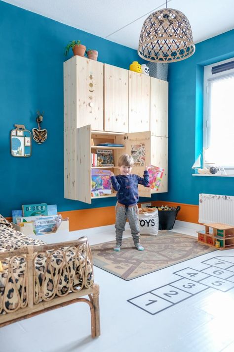 Kijkje in de IVAR kast in de kinderkamer - Een goed verhaal Ivar Ikea Hack, Ivar Ikea, Ikea Kids Room, Creative Kids Rooms, Hacks Ikea, Ikea Ivar, Ikea Kids, Ikea Bedroom, Modern Bedroom Design