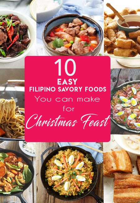 FILIPINO RECIPES - The Skinny Pot - Filipino and Asian Food Easy Filipino Recipes Simple, Filipino Holiday Dishes, Filipino Dishes Party, Filipino Potluck Dishes, New Year Food Ideas Filipino, Pilipino Food For Christmas, Pinoy Food Filipino Dishes Party, Filipino Party Food Ideas, Filipino Side Dishes