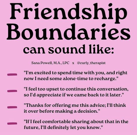 Codependency In Friendships, How To Set Boundaries With Friends, Boundaries In Friendships, Friendship Boundaries, Healthy Boundaries Relationships, Healthy Friendships, Friendship Skills, Boundaries Quotes, Relationship Lessons