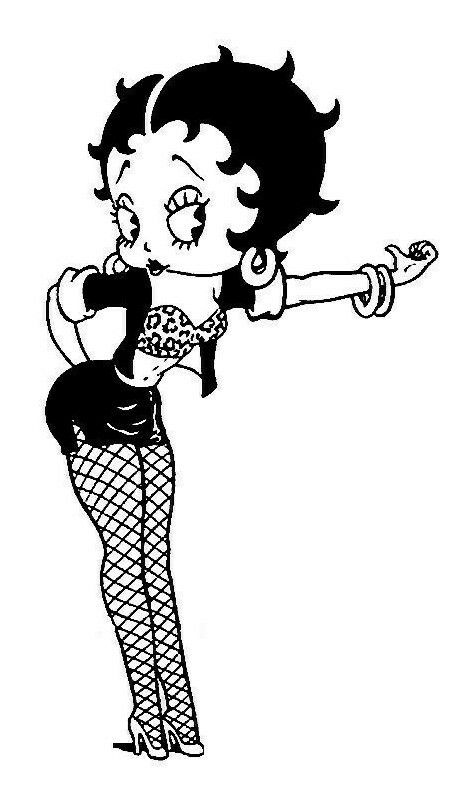 Betty Boop Tattoo, Betty Boop Tattoos, Betty Boop Art, Flash Art, Tattoo Flash, Coloring Book Pages, Betty Boop, Tattoo Inspo, Coloring Page