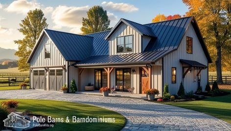 Farmhouse Barndominium Design Trends Barndominium Ideas Farmhouse, Barndominium Farmhouse, Window Farmhouse, Farmhouse White, White Window, Farmhouse Barndominium, White Windows, Barndominium, Ranch House