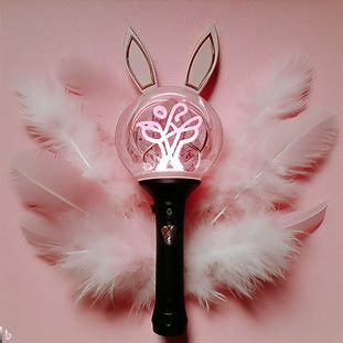 bunny themed kpop lightstick (ai) Kpop Lightstick, Blue Bunny, Sky Blue, Entertainment, Blue, Quick Saves