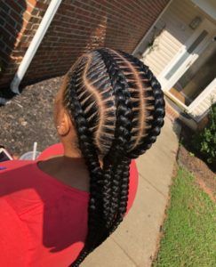 Stitch Braids Styles   #Stitchbraids #Blackbraids #protectivehairstyles #braids Side Braid Hairstyles, Feed In Braids Hairstyles, Feed In Braids, Hot Hair Colors, African Hair Braiding Styles, Braiding Styles, Braids Styles, Stitch Braids, Braided Styles