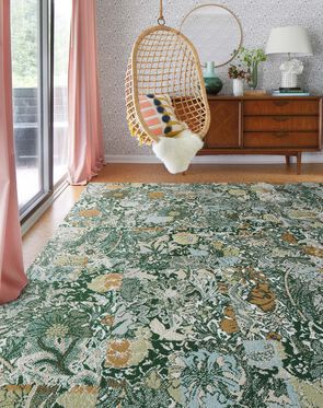 Colours That Go With Grey, Flor Rug, Floral Pattern Rug, Light Grey Paint Colors, Among The Wildflowers, Light Gray Paint, Popular Paint Colors, Graphic Floral, Carpet Styles