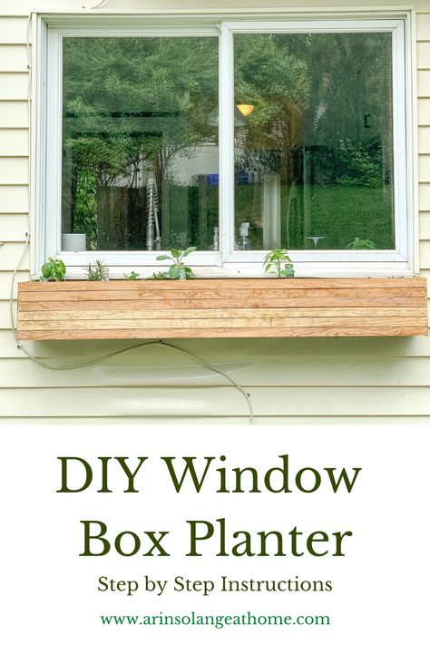 Modern Window Box Planter, Modern Window Boxes Exterior, Window Planter Boxes Diy, Modern Window Boxes, Diy Window Planter, Diy Window Boxes, Gaia's Garden, Diy Window Box Planter, Cottages Modern