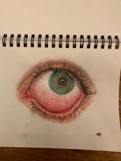 How To Draw An Eyeball, Creepy Eye Art, Eyeball Sketch, Eye Ball Art, Eye Ball Drawing, Hairstyles Drawings, Eyeball Painting, Human Eye Drawing, Eyeball Drawing