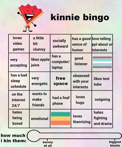 template by @strawberrymilkxoxo Kinnie Bingo, Bingo Sheets, Friend Jokes, Bingo Board, Inanimate Insanity, When Im Bored, Pinterest Templates, I Dont Have Friends, Meme Template