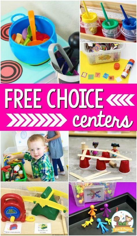 Free Choice Centers Are you looking for ways to manage your free choice center time in your pre-k or preschool classroom? Learning centers are an important time of the day in any early childhood classroom, but managing centers can be tricky. I'm sharing some of my best tips and tricks to help you make the most out of free choice centers in your classroom. Prek Centers Ideas, Preschool Centers Ideas, Free Choice Centers, Centers In Preschool, Preschool Classroom Management, Prek Centers, Classroom Learning Centers, Classroom Management Preschool, Creative Curriculum Preschool