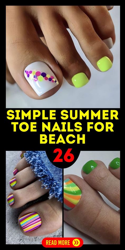 Plan your tropical getaway with simple summer toe nails for beach adventures. Incorporate designs featuring ocean themes and tropical colors to enhance your vacation vibe. These toenails are not only visually appealing but also match perfectly with a variety of summer outfits, making them a versatile choice for any beach activity or seaside dining. Nails Ideas For The Beach, Tropical Toenails, Beach Vacation Pedicure, Tropical Pedicure Designs, Vacation Toe Nails, Vacation Mani Pedi, Tropical Pedicure, Nails For Beach, Nail Colora