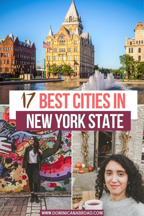 17 Best Cities in New York State Places To Visit In New York State, Up State New York, Best Places To Live In New York, Cheap New York Trip, Must See New York City, Carribean Travel, North America Travel Destinations, Canada Travel Guide, Scenic Road Trip