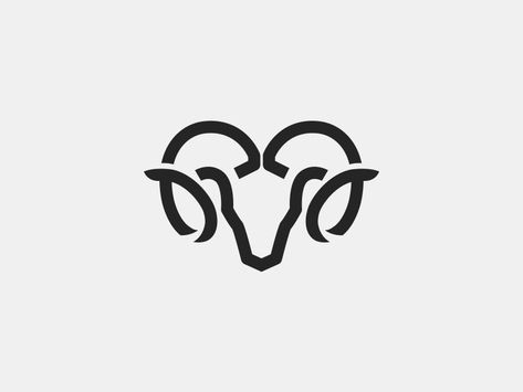 Ram Abstract Lineart by MDigitalPixels on Dribbble Ram Line Art, Ram Doodle, Ram Logo Design, Ram Illustration, Abstract Goat, Vet Logo, Aries Logo, Ram Design, Lamb Drawing