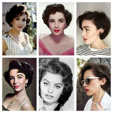 Italian Hair, 1950s Hairstyles, 50s Hairstyles, 1940s Hairstyles, Athletic Hairstyles, Popular Hairstyles, Short Curly, Short Curly Hair, Prom Hair