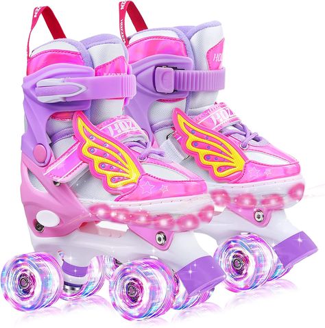 Toddler Roller Skates, Roller Skates For Kids, Light Up Roller Skates, Roller Quad, Girls Roller Skates, Kids Roller Skates, Unicorn Wings, Kids Skates, Whatsapp Wallpaper Cute