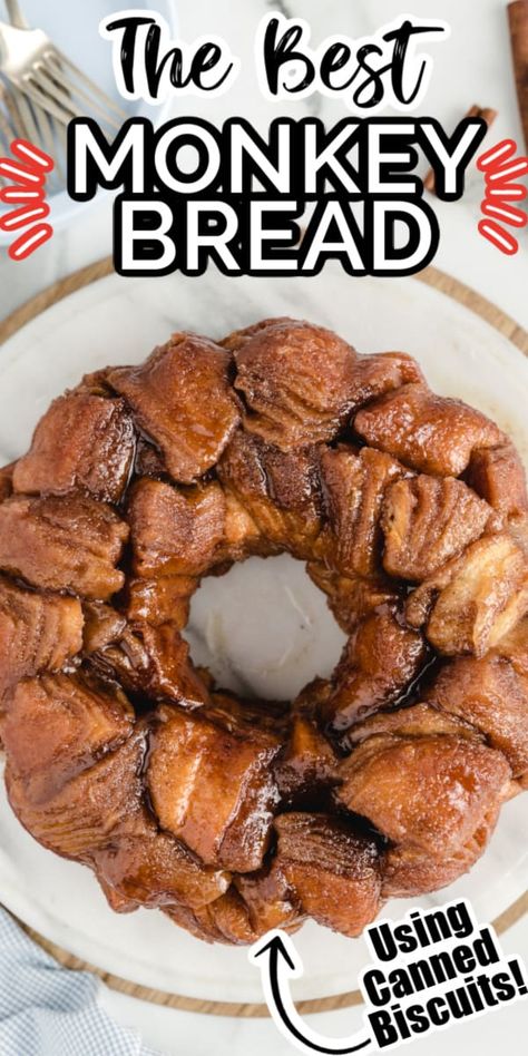 Best Monkey Bread Recipe, The Best Monkey Bread Recipe, Homemade Monkey Bread Recipe, The Best Monkey Bread, Best Monkey Bread, Easy Monkey Bread Recipe, Biscuit Monkey Bread, Homemade Monkey Bread, Monkey Bread Recipe Easy