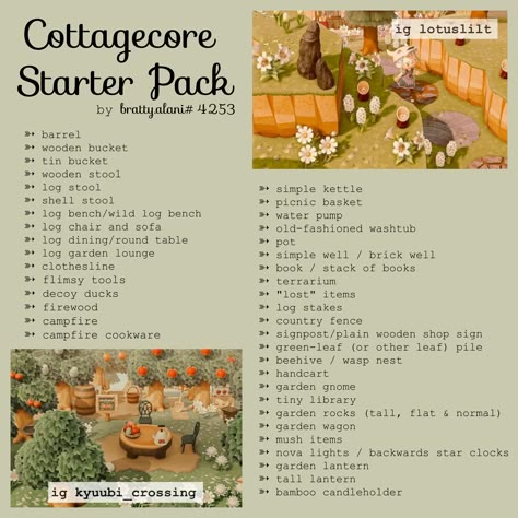 Cottagecore Items, Cottage Core Animal Crossing, Cottagecore Animals, Cottagecore Ideas, Cottagecore Animal Crossing, Tiny Library, Garden Wagon, Acnh Cottagecore, Country Fences