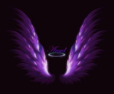 purpleeeeeee wings Purple Angel Aesthetic, Y2k Angel Wings, Angel Wings Dark Aesthetic, Purple Wings Angel, Neon Angel Wings, Neon Light Angel Wings, Purple Y2k, Purple Angel, Angel Halo