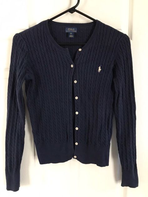 Polo Cardigan, Polo Pony, 가을 패션, Ralph Lauren Polo, Dream Clothes, Sweater Weather, Classy Outfits, Declutter, Cable Knit