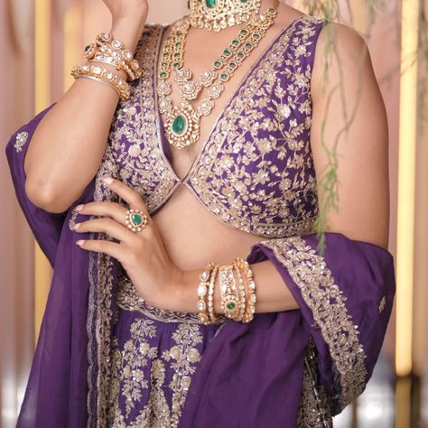 Elegance Enshrined in Purple – The Ultimate Bridal Lehenga for Your Royal Wedding✨ - Whatsapp us at: +91 8010814649 Visit: www.zardozipune.com Address: 1st Floor, Suyash Plaza, Plot No. 184A, Bhandarkar Rd, Deccan Gymkhana, Pune, Maharashtra 411004 - Outfit @zardozi_pune Makeup: @tejaswini_makeupartist Jewellery: @jewelcrownartjewellery Stylist: @stylist.chaitalikulkarni - [Zardozi lehenga, Zardozi style, Opulent fashion, designer sarees, couture lehengas, contemporary fusion, ethnic eleganc... Purple Lehenga Jewellery Ideas, Jewellery For Purple Lehenga, Zardozi Lehenga, Lehenga Jewellery Ideas, Lehnga Ideas, Opulent Fashion, Purple Lehenga, Pune Maharashtra, Lehenga Jewellery