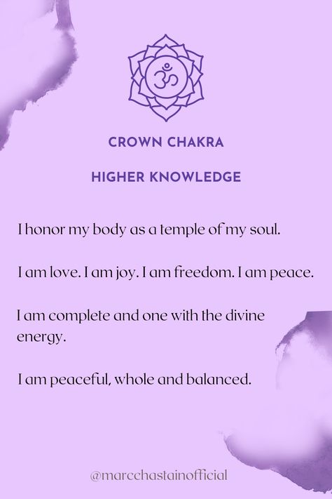 purple background, crown chakra text Crown Chakra Quotes, Crown Chakra Aesthetic, July Affirmations, Positive Meditation, Chakra Quotes, Manifest 2024, Meditation Affirmations, The Crown Chakra, Chakra Health