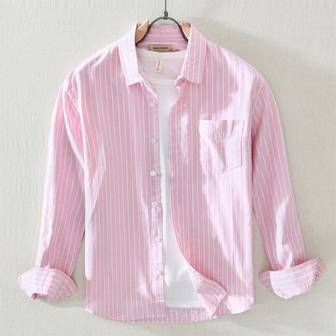 Product Description * Item: Men Simple Vertical Stripes Youth Tops Casual Fashion Long Sleeve Cardigan Shirt * Condition: 100% Brand New * Color: White   Light Blue   Yellow   Pink  * Size:Asian M-3XL * Package:1pc Shirt (without any accessories ）    Please note: 1.Please allow a little error due to manual measurement. 2.The color maybe a little difference because of the light,screen reflection etc. 3.If you are not sure what size to choose, you can tell us your height and weight, we will recomm Pink Color Shirt Men, Pink Shirt Men, Vertical Striped Shirt, Light Blue Cardigan, Oc Stuff, Mohsin Khan, Business Casual Shirts, Clothes Men, Womens Dress Suits