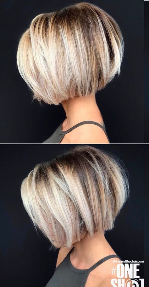 Hoco Hair Styles, Bob Haircut For Fine Hair, Bob Hairstyles For Fine Hair, Short Bob Haircuts, Haircut And Color, Penteado Cabelo Curto, Haircuts For Fine Hair, Short Hair Haircuts, Hoco Hair