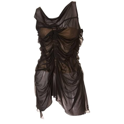 Jean Paul Gaultier Sheer Ruched Corset Top | From a collection of rare vintage… Brown Corset, Fairy Outfit, Mode Inspo, Paul Gaultier, Sheer Fabric, Mode Inspiration, Stage Outfits, Jean Paul, Jean Paul Gaultier