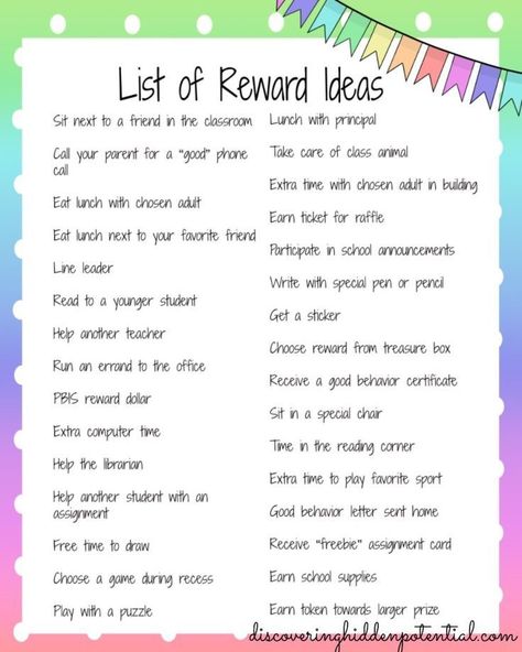 Uppfostra Barn, Reward Ideas, Behavior Plan, Teaching Classroom Management, Behavior Plans, Behavior Rewards, Student Rewards, Ideas For Teachers, Behavior Interventions