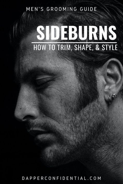 Sideburn Styles, Grooming Hacks, Improve Your Style, Shaving Beard, Grow Beard, Mens Haircuts Short, Grooming Routine, Mens Shaving, Beard Grooming