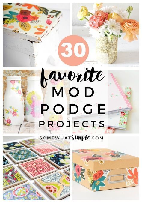 Mod Podge Ideas - Looking for a fun, SIMPLE craft to make today? Take a look at some of our favorite SIMPLE mod podge ideas! Mod Podge Ideas, Mod Podge Diy, Mod Podge Projects, Diy Mod Podge, Craft To Make, Mod Podge Crafts, Girl Crafts, Decoupage Diy, Wine Bottle Diy Crafts