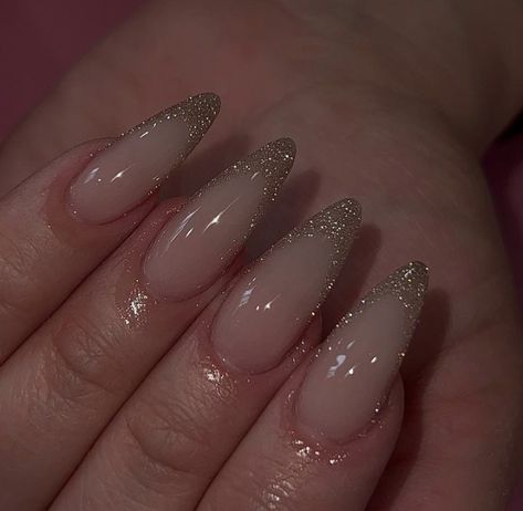 Almond French Tip Nails, Almond French Tip, Nails August, White French Tip Nails, Fat Fingers, Glitter French Nails, Pride Nails, Nye Nails, Nails Unique