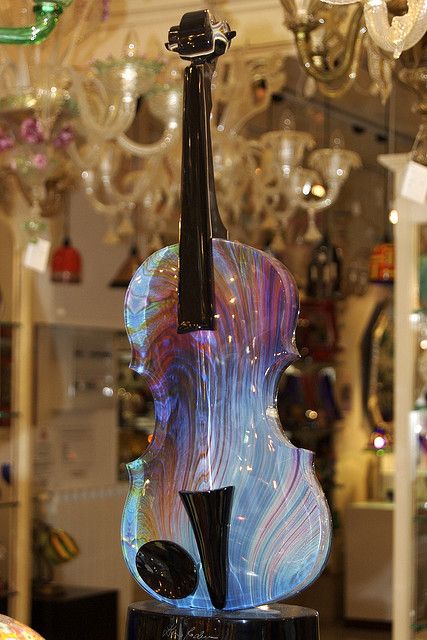 From Flickr  "A glass violin. I couldn't decide whether I liked it more with the flash or without, so I'm posting both. Here's with the flash..." Glass Violin, Cool Violins, Violin Art, Violin Design, Instruments Art, Boomwhackers, Violin Music, Musical Art, Diabolik Lovers