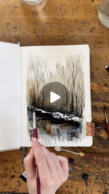 Sarah Cray on Instagram: "Clip 5 is really the winner for me 😍 Should I keep going with these moody landscapes and TTPD pairings?!" Sarah Cray Watercolor, Moody Watercolor, How To Make Diy, Watercolor Paint, Inspiration Art, The Winner, Keep Going, Landscape Painting, Watercolour Painting