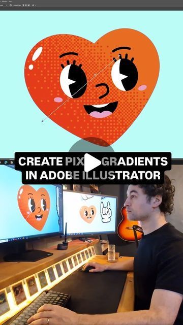 STEVE WILLIAMS on Instagram: "Create pixel gradients in Adobe Illustrator. Details in description ⤵️ 

Part 3 of 3 videos exploring pixel effects in Adobe Illustrator. 

In this Adobe illustrator tutorial, I'll show you how to create an editable pixel gradient effect. 

Firstly, duplicate your colour layers by copying and pasting them in front. Then, apply a gradient to your top colour layer. 

In the appearance panel, apply a rasterize effect. Change the method to bitmap, and the ppi to other, The lower the ppi, the bigger your pixels will be. And select apply clipping mask. Then, change the layer opacity to overlay so your gradient changes colour with your artwork.
You can then create a graphic style to easily apply this effect to any other shapes. 

If you need help with any of the step Pixel Gradient, Steve Williams, Adobe Illustrator Tutorial, Adobe Illustrator Tutorials, Clipping Masks, Graphic Style, Illustrator Tutorials, Design Tutorials, Media Post