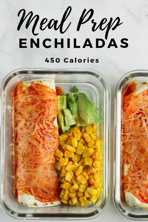 Meal Prep Enchiladas, Mexican Easy, Lazy Meal Prep, Healthy Lunch Meal Prep, Dinner Meal Prep, Packed Lunch, Easy Healthy Meal Prep, Prepped Lunches, Meal Prep Bowls