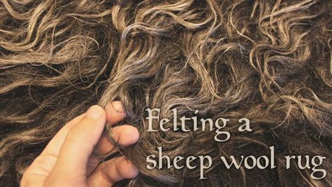 Goat Costume, Fleece Diy, Wet Felting Tutorial, Sheep Rug, Yule Goat, Diy Wool, Peg Loom, Spinning Wool, Felt Roses