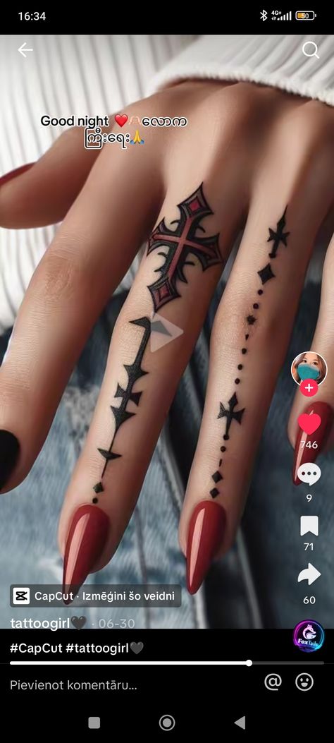 Goth Hand Tattoos, Gothic Hand Tattoo, Finger Tattoo, Tattoo Cover-up, Cover Up Tattoos, Finger Tattoos, Hand Tattoos, Tatting, Tattoo Ideas