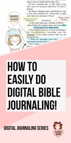 Learn How to Digital Bible Journal Using Goodnotes Digital Bible Study, Bible Planner, Journaling Techniques, Bible Journaling For Beginners, Planning Routine, Aesthetic Planner, Digital Journaling, Faith Journaling, Christian Planner