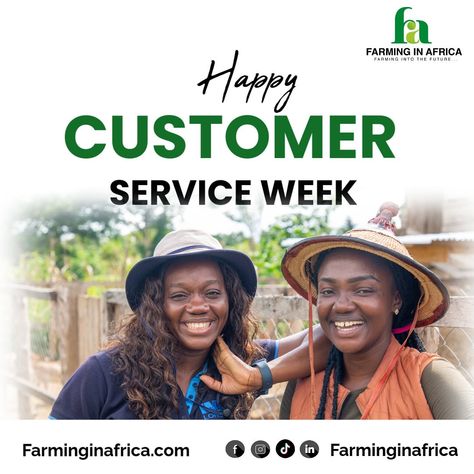 Dear Valued Customer, As we celebrate Global Customer Service Week with the theme “Above and Beyond,” we want to thank you for your continued trust. At Farming In Africa, we are committed to exceeding your expectations with innovative solutions and exceptional service to help your business thrive. Thank you for being part of our journey as we work together to revolutionize farming in Africa! With appreciation, Fred and the FIA Team #customerweek Customer Service Week, Livestock Farming, Our Journey, Above And Beyond, Customer Service, Thank You