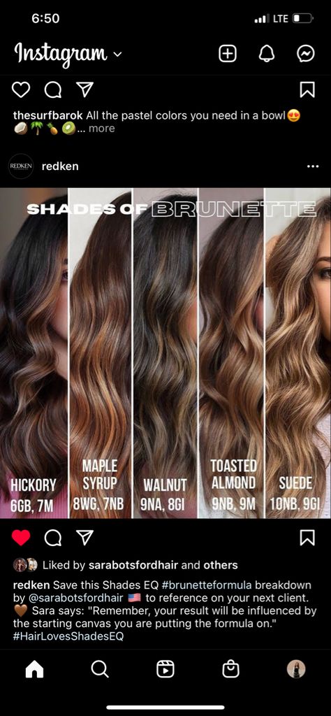 Shades Formula For Caramel, Redken Glaze Formula, Caramel Balayage Formula Redken, Color Formulas For Balayage, Redken Shades Eq Caramel Toner Formula, Fall Hair Shades Eq Formulas, Matrix Caramel Toner Formula, Dark Brown Hair Balayage Redken, Shades Eq Fall Toner Formulas