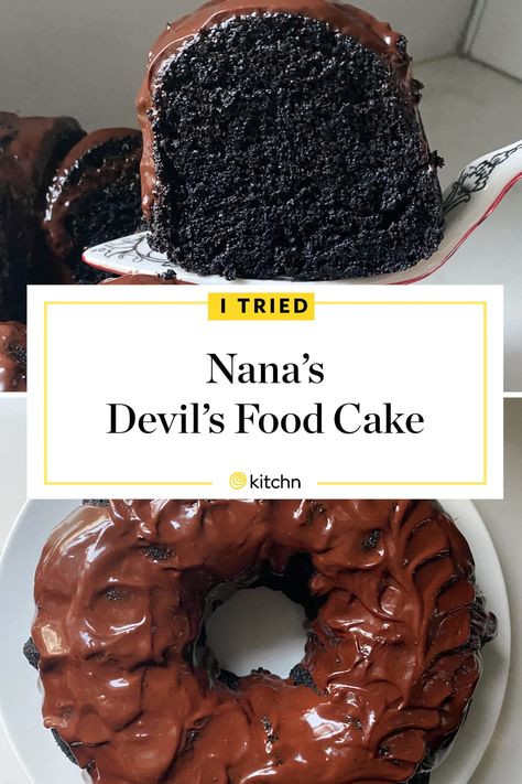 I Tried the Reddit-Famous Nana's Devil's Food Cake | Kitchn Devil's Food Cake, Devils Food Cake Mix Recipe, Devils Food Cake, Easy Chocolate Cake, Devils Food, Best Chocolate Cake, Cake Mix Recipes, Chocolate Craving, Food Cake