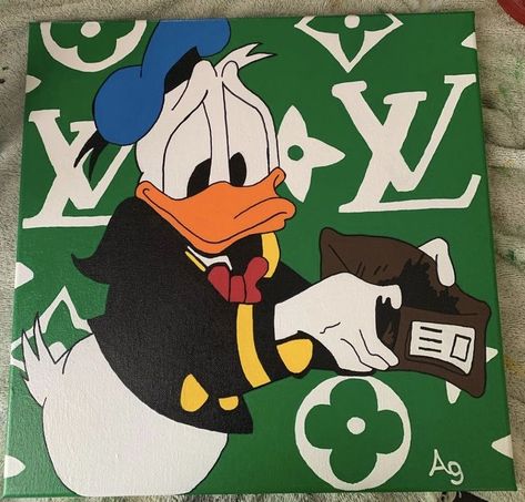 90s Cartoon Canvas Painting, Cartoon Canvas Painting, Canvas Easy Painting Ideas, Canvas Easy Painting, Cartoon Canvas, Angel Energy, Easy Painting Ideas, 90s Cartoon, Canvas Painting Designs