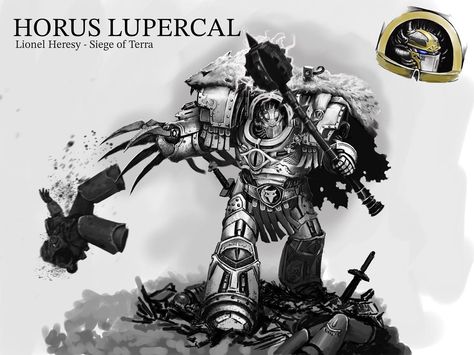 Lionel heresy - Horus Lupercal in 30K The lore ⬆️⬆️⬆️ I drew it by referring to the official miniature of ‘Ascended Horus’. #painting… | Instagram Lionel Heresy, Horus Lupercal, Character Procreate, Sons Of Horus, Warhammer Art, Warhammer 40k Artwork, Warhammer 40000, Space Marine, Games Workshop