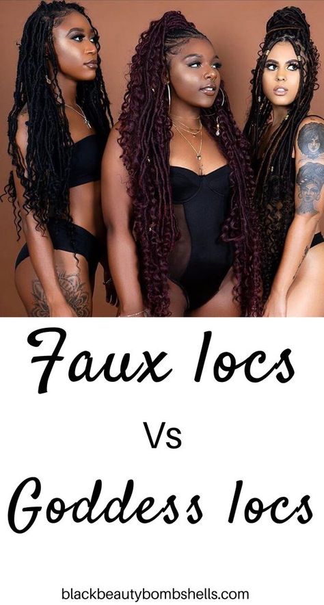 Goddess Braids Faux Locs, Vacation Faux Locs, Crochet Locks Hair Faux Locs Box Braids, Mermaid Locs Goddess Crochet, Crochet Braid Styles Faux Locs Goddess, Shoulder Length Goddess Locs, Crotchet Goddess Faux Locs, How To Style Faux Locs Hairstyles Dreads, Long Faux Locs Styles Black Women