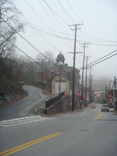 View from the intersection of Church Road and Main Street.  B Railroad Musuem. Ellicott City Maryland, Ellicott City Md, Ellicott City, Winding Road, Maybe Someday, Train Travel, Main Street, Baltimore, Maryland